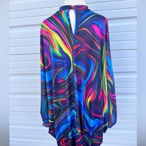 BibbleBobble women’s rainbow colored dress size 1XL